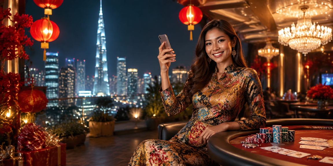 Pemain poker di Kuala Lumpur dengan gaya batik